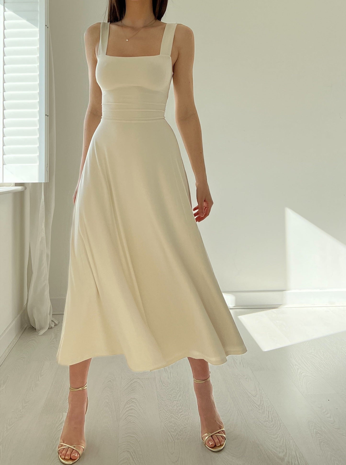 2024  Women's Thick Straps Reversible Midi Dress（Buy 2 Free Shipping）